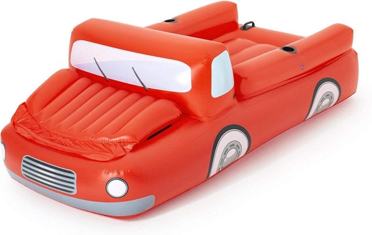 Awesome pool chair float in the shape of a pickup truck