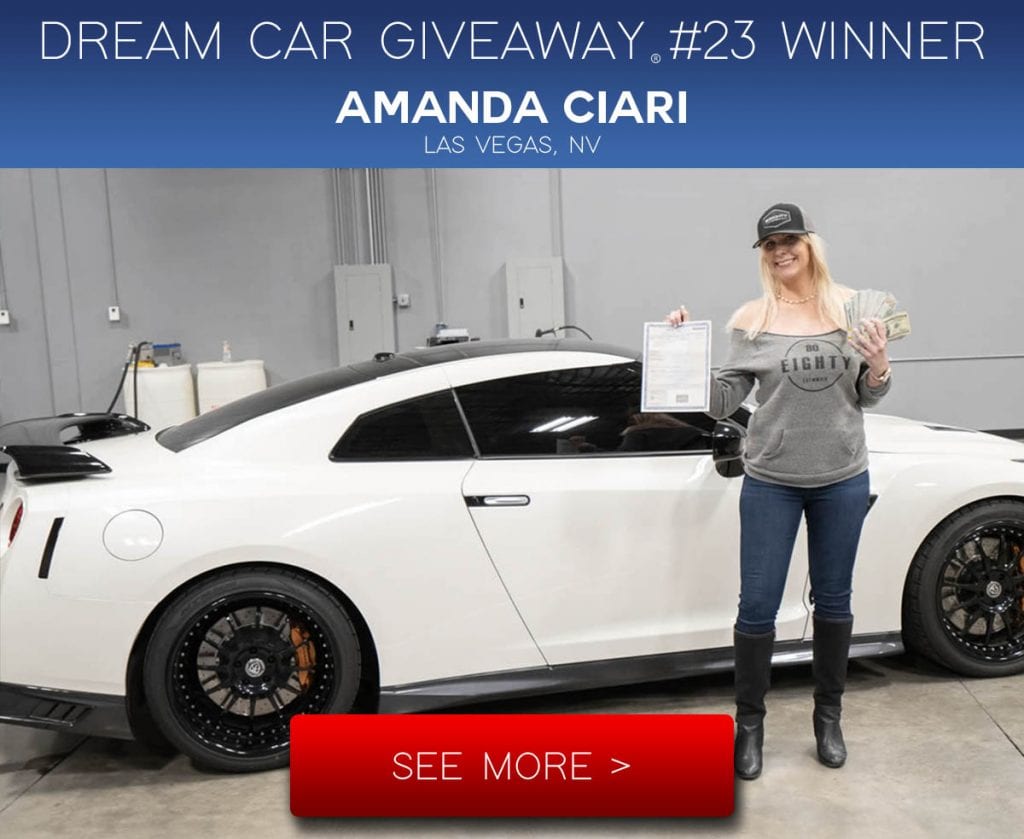 80eighty dream car giveaway Nissan GTR