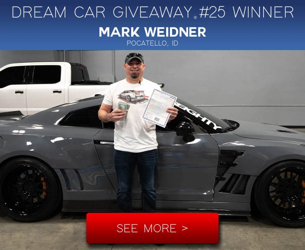 80eighty dream car giveaway Nissan GTR