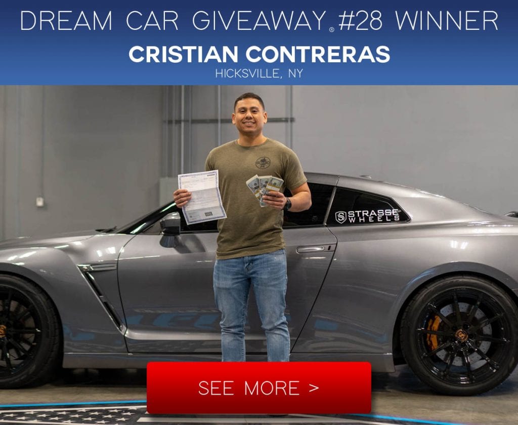 80eighty dream car giveaway Nissan GTR