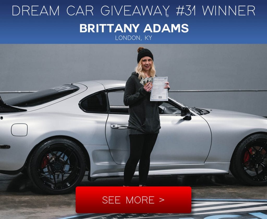 80eighty dream car giveaway Toyota Supra