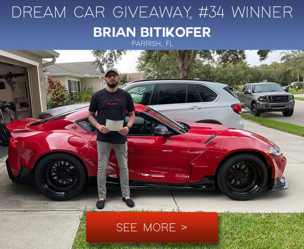 80eighty dream car giveaway Toyota Supra GR