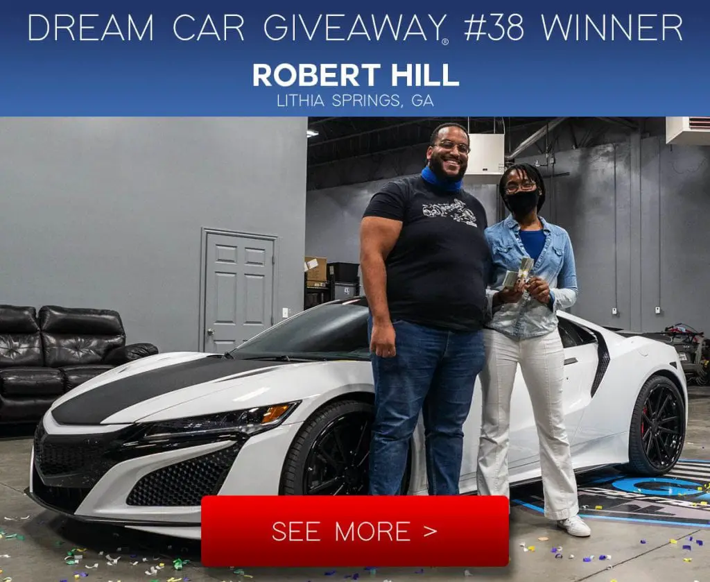 80eighty dream car giveaway Acura NSX