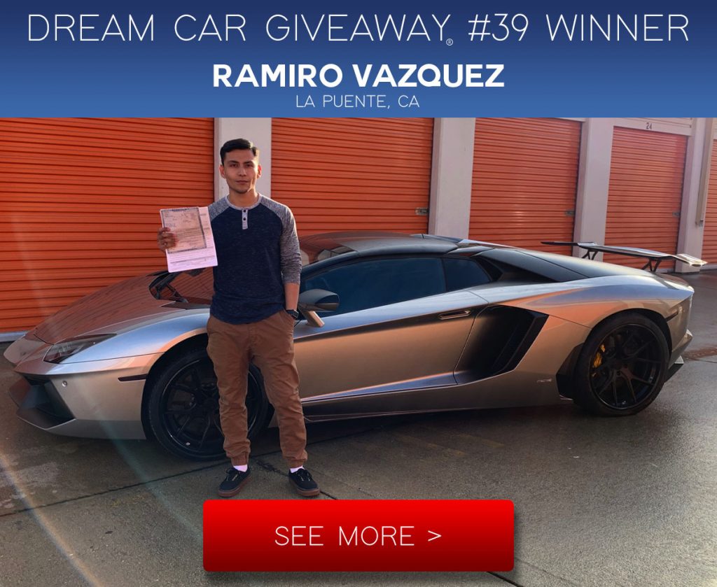 80eighty dream car giveaway Lamborghini Aventador Roadster LP700-4