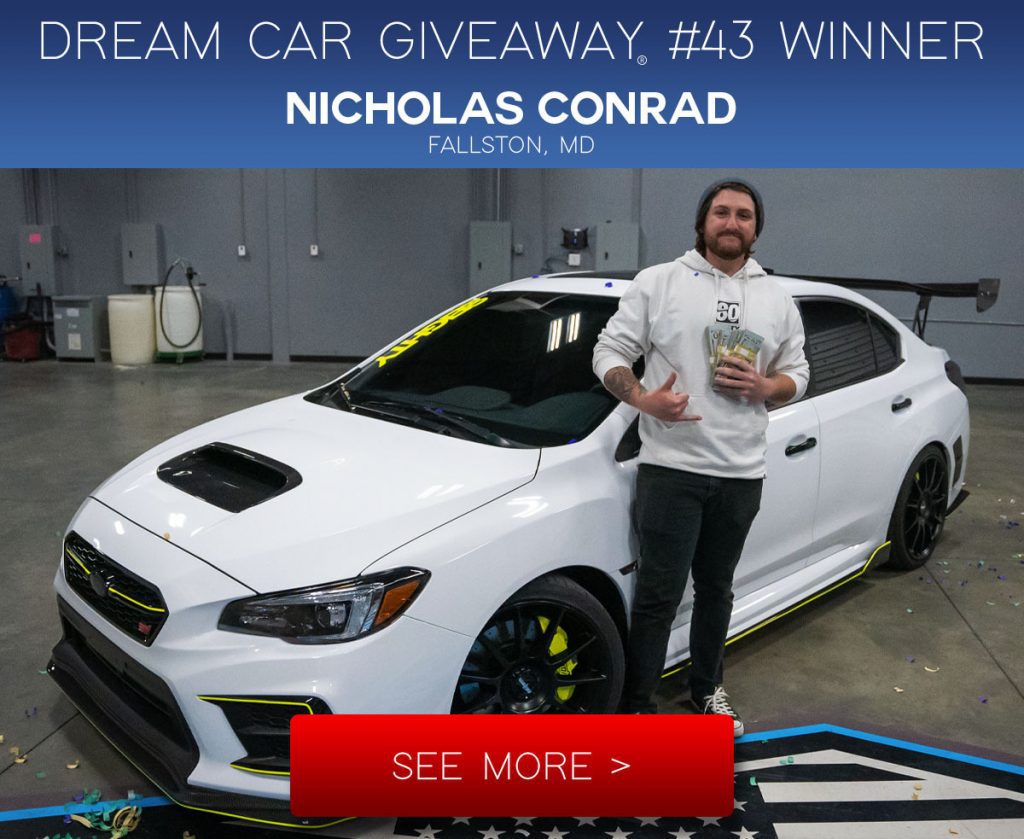 80eighty dream car giveaway Subaru STI