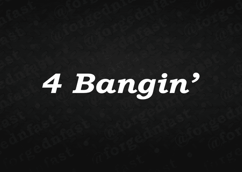 4 banging funny car sticker decal