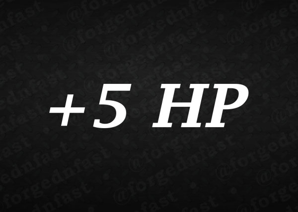 plus 5 hp sticker