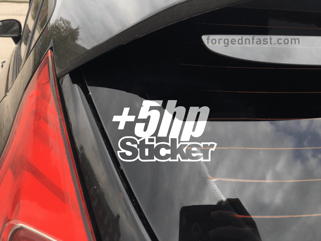 plus 5 hp sticker