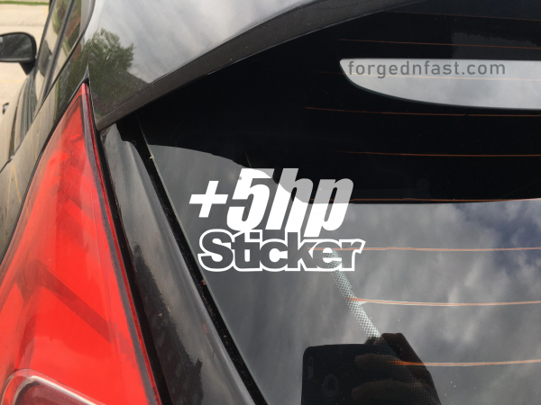 plus 5 hp sticker