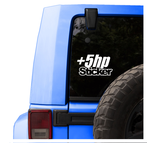 Plus 5 horsepower funny car sticker decal - Image 9