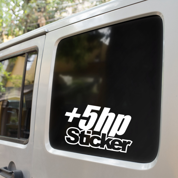 Plus 5 horsepower funny car sticker decal - Image 8