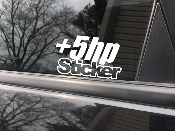 Plus 5 horsepower funny car sticker decal - Image 7