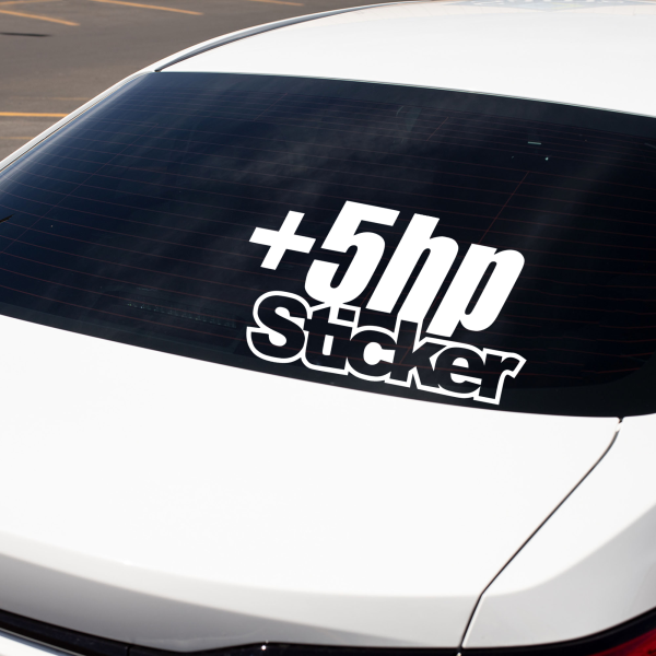 Plus 5 horsepower funny car sticker decal - Image 4