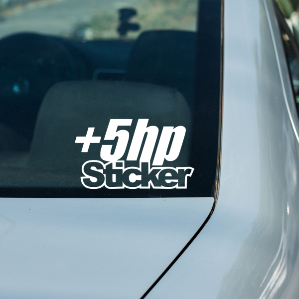Plus 5 horsepower funny car sticker decal - Image 3