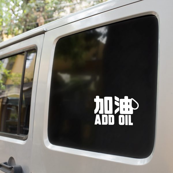 Add oil funny car sticker decal - Image 4