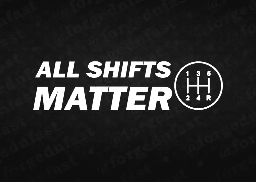 All shifts matter funny car sticker decal