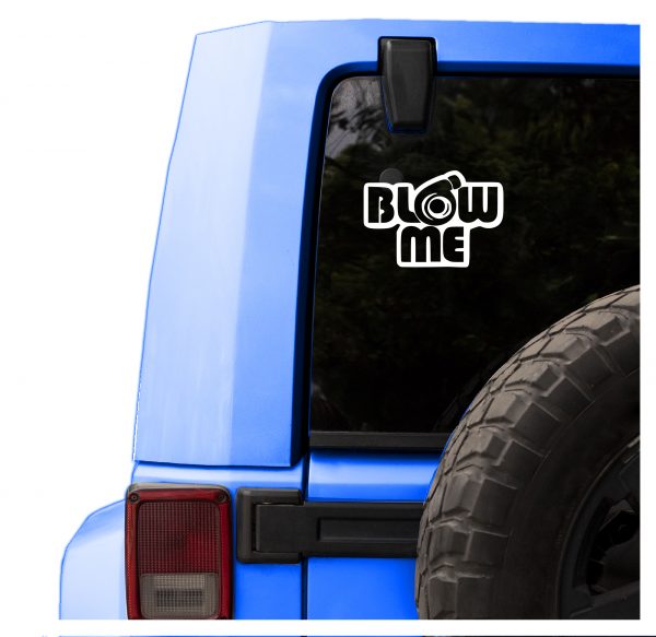 Blow Me Turbo funny car sticker decal - Image 2