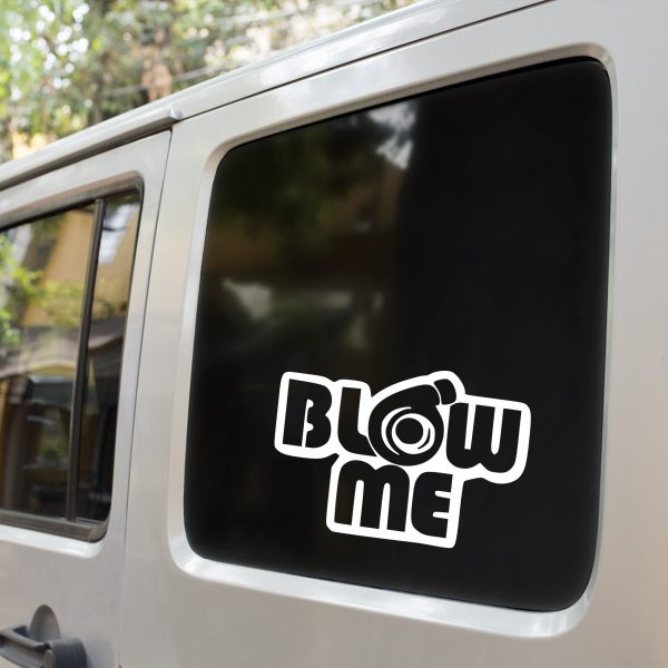 Blow Me Turbo funny car sticker decal - Image 3