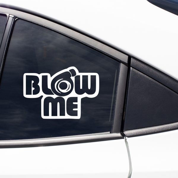 Blow Me Turbo funny car sticker decal - Image 6