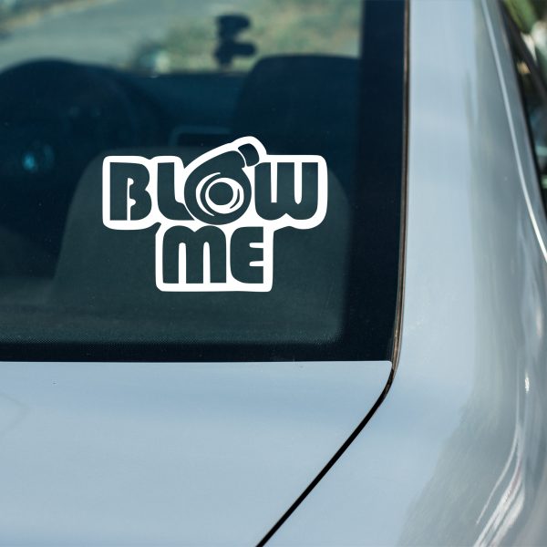 Blow Me Turbo funny car sticker decal - Image 8