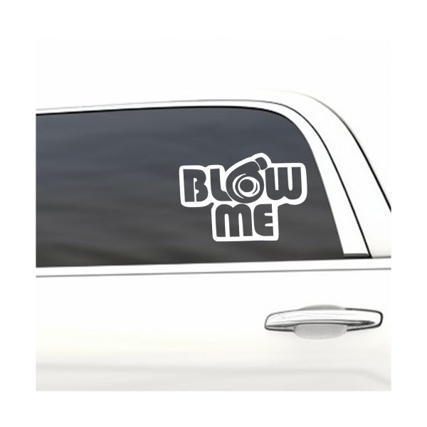 Blow Me Turbo funny car sticker decal - Image 9