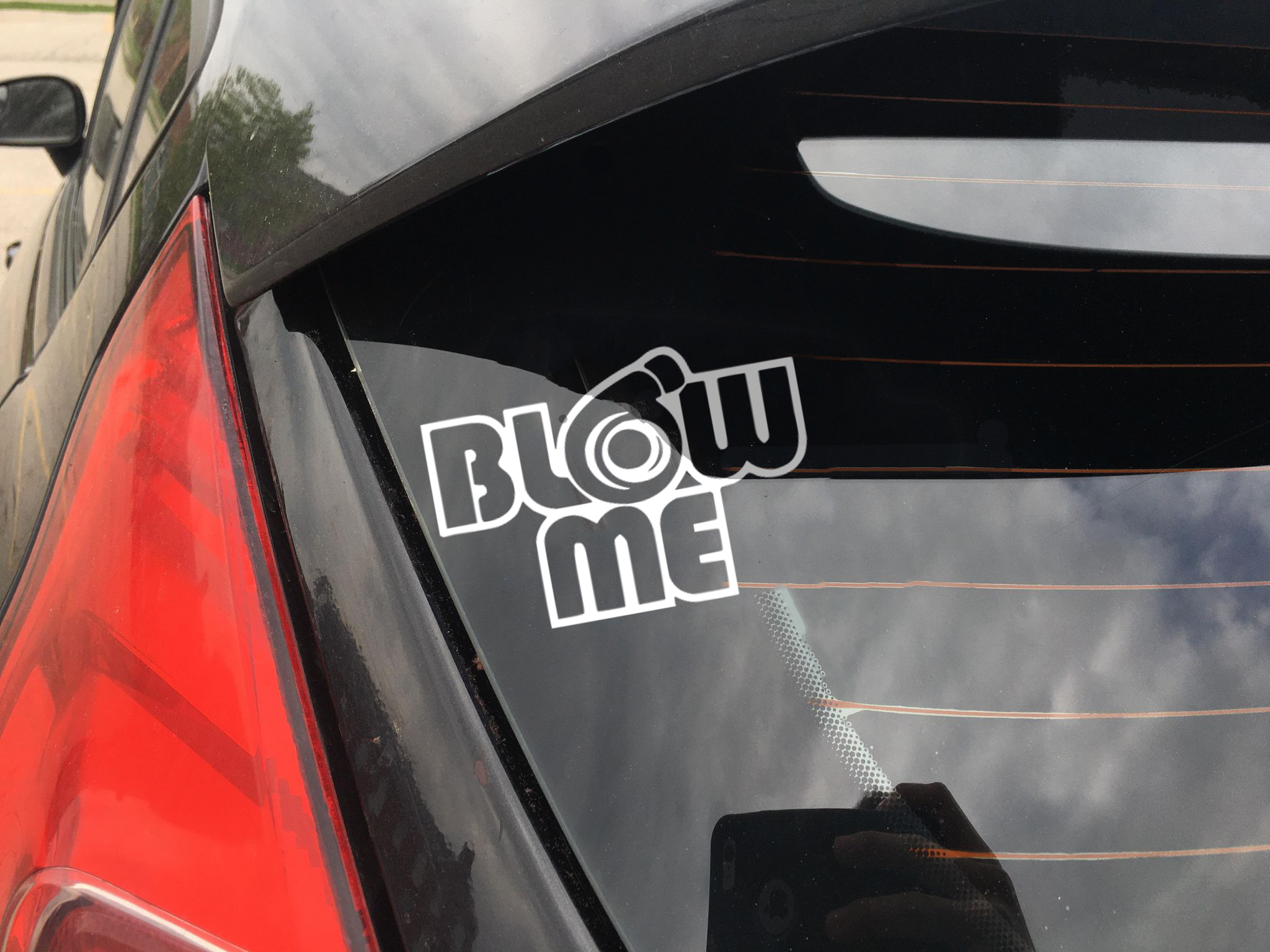 Blow Me Turbo funny car sticker decal