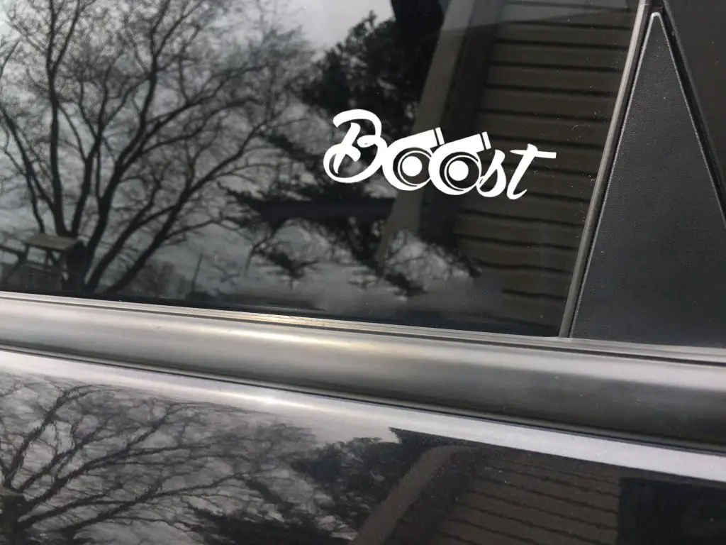 Boost funny car sticker decal