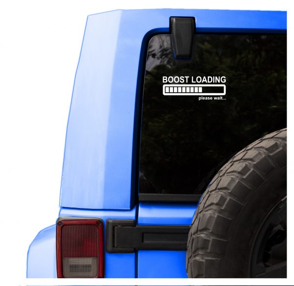 Boost loading please wait funny car sticker decal - Image 10