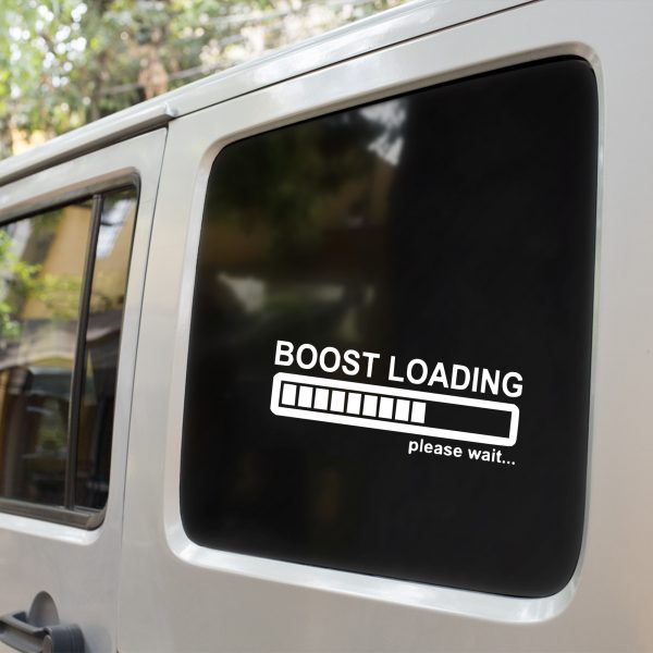 Boost loading please wait funny car sticker decal - Image 9