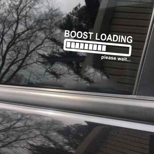 Boost loading please wait funny car sticker decal