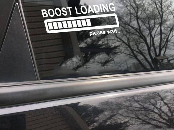 Boost loading please wait funny car sticker decal - Image 7
