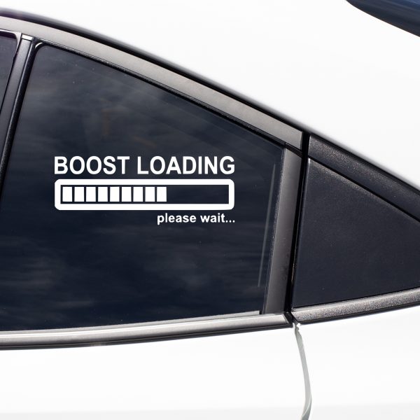 Boost loading please wait funny car sticker decal - Image 6