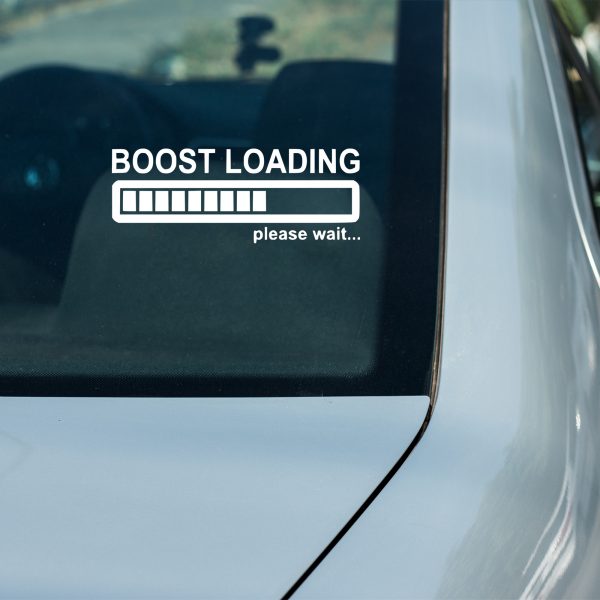 Boost loading please wait funny car sticker decal - Image 4