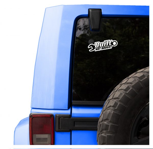 Built not bought funny car sticker decal - Image 10