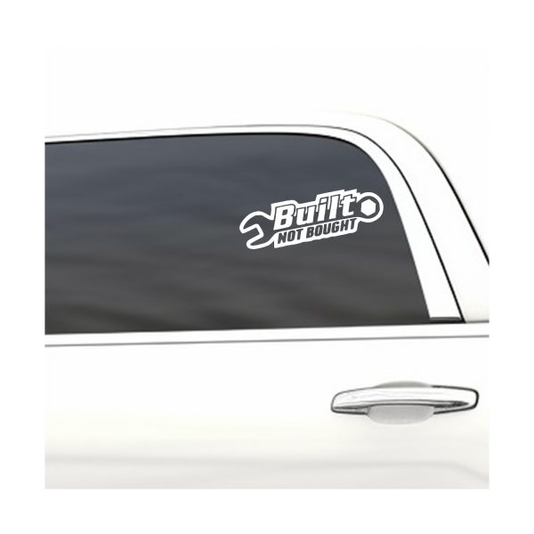 Built not bought funny car sticker decal - Image 3