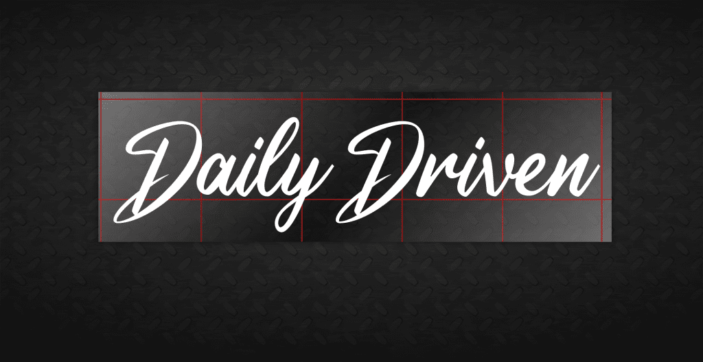 Daily Driven funny car sticker decal