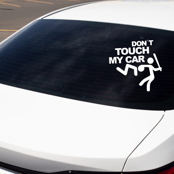 Don't touch my funny car sticker decal - Image 5