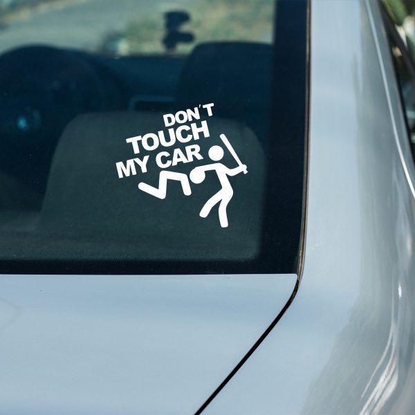 Don't touch my funny car sticker decal - Image 4