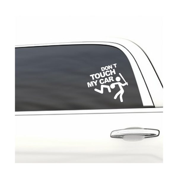 Don't touch my funny car sticker decal - Image 3
