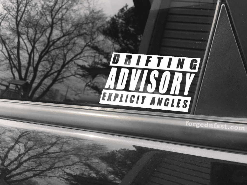 drifting advisory explicit angles decal