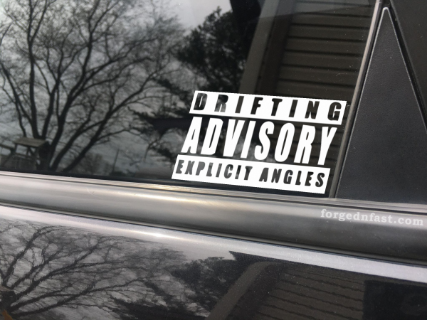 drifting advisory explicit angles decal