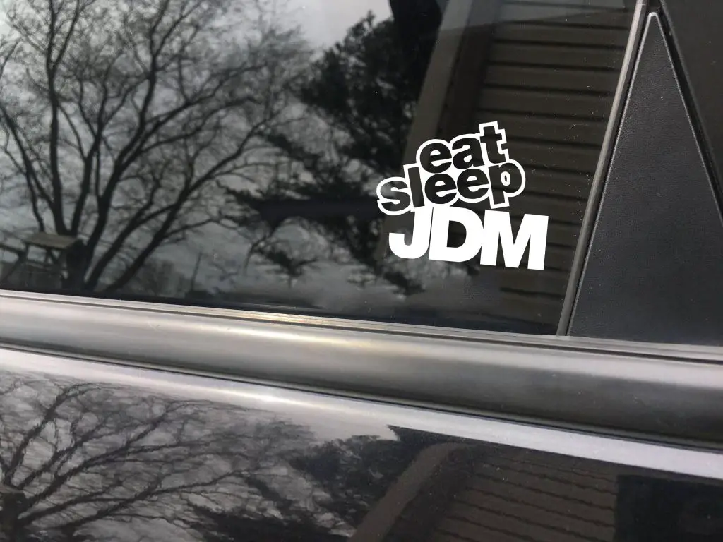 Eat sleep JDM solid funny car sticker decal