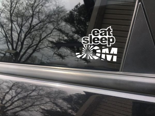 Eat sleep JDM funny car sticker decal - Image 7
