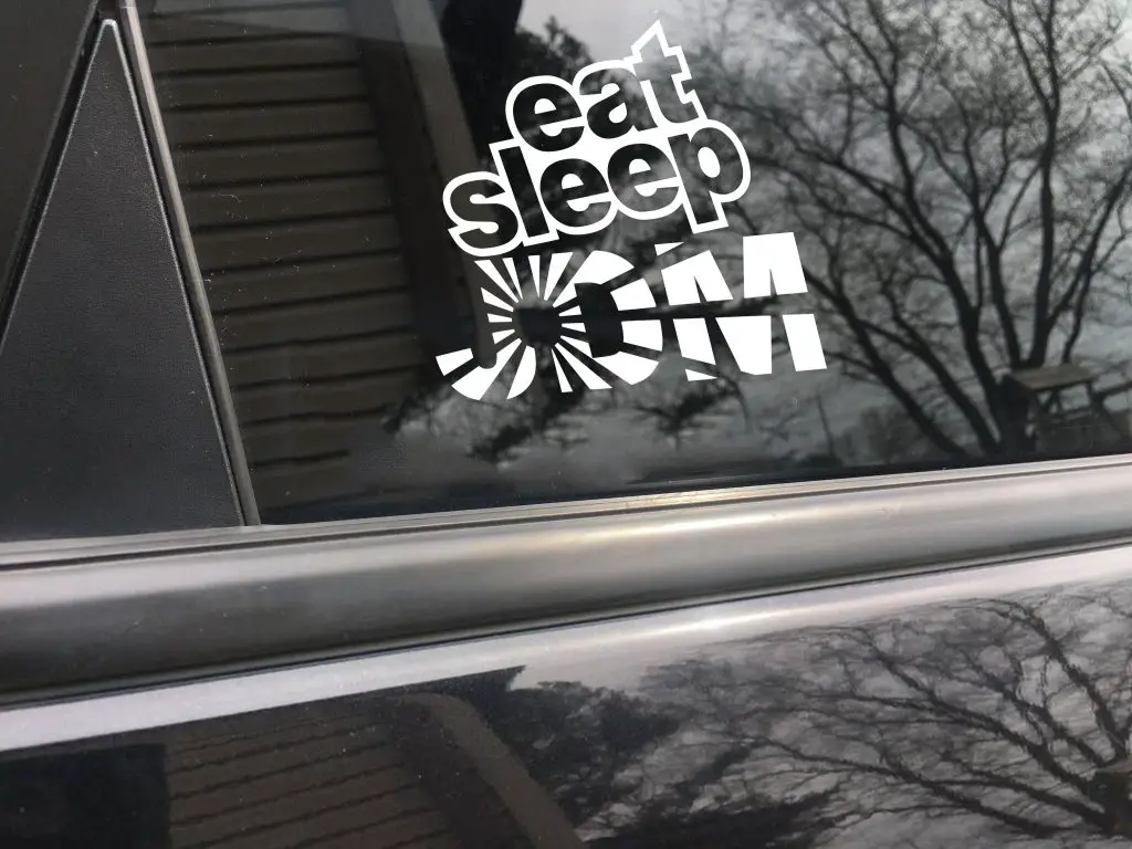 Eat sleep JDM funny car sticker decal