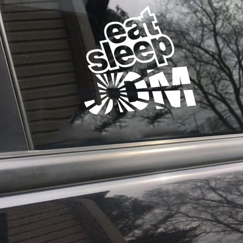 Eat sleep JDM funny car sticker decal