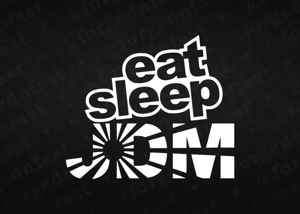 eat sleep jdm sticker