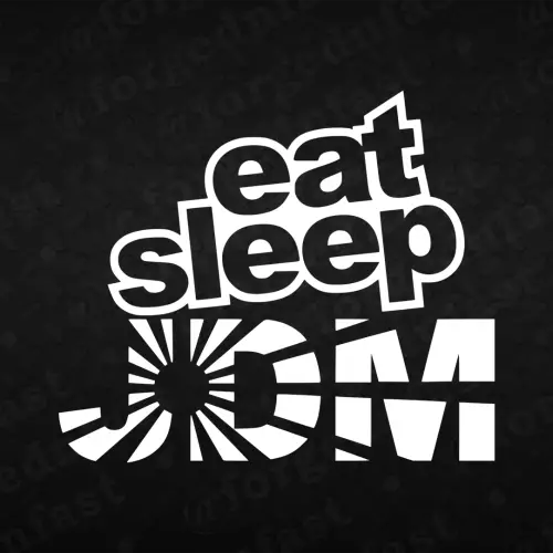 eat sleep jdm sticker