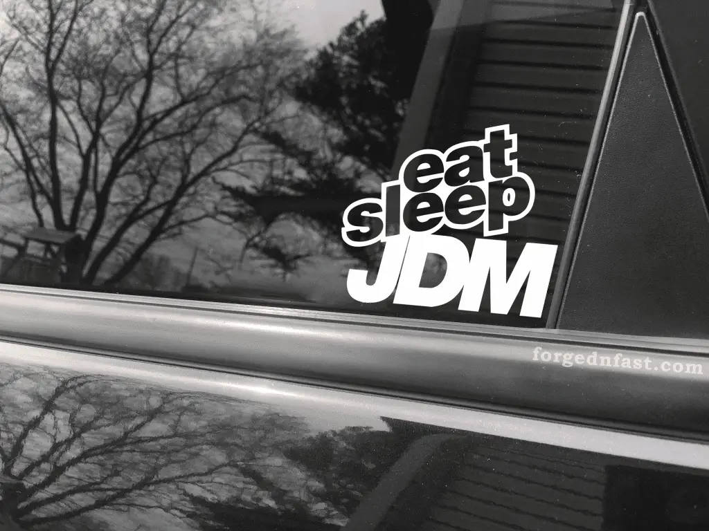 Eat sleep JDM funny car sticker decal