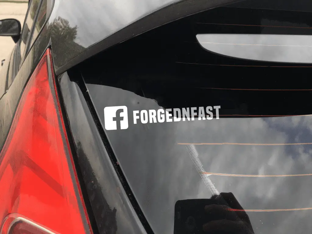 forged n fast decal