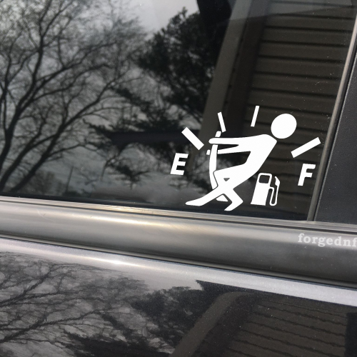 need more gas sticker